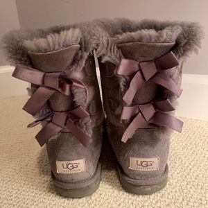 Gray Bailey Bow Uggs